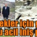 Leylekler için göç yolu acil iniş pisti