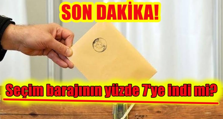 Seçim barajının yüzde 7’ye indirilmesini de kapsayan kanun teklifi, TBMM Anayasa Komisyonu’ndan geçti