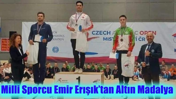 Milli Sporcu Emir Erışık’tan Altın Madalya