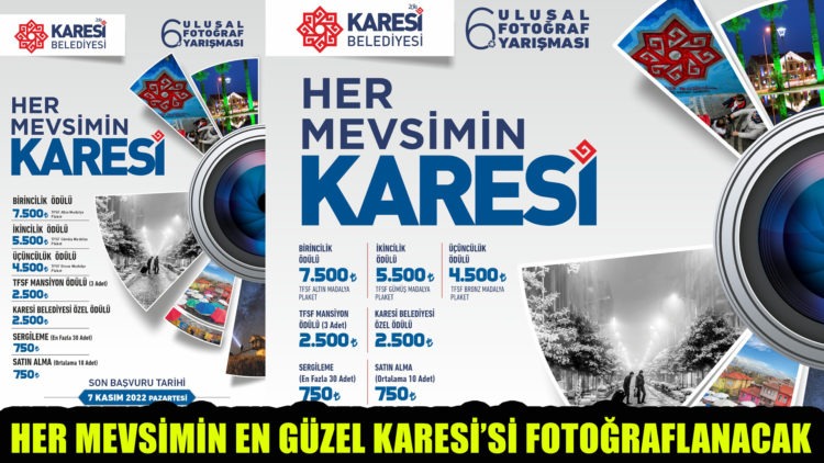 HER MEVSİMİN EN GÜZEL KARESİ’Sİ FOTOĞRAFLANACAK
