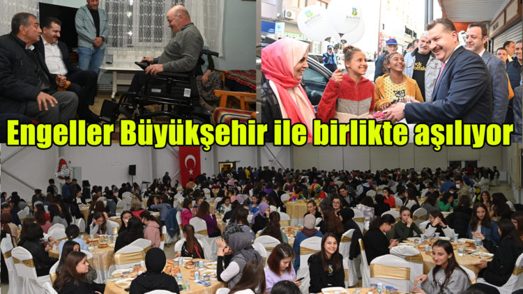 Büyükşehir’den binlerce kişilik iftar, binlerce koli…