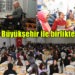 Büyükşehir’den binlerce kişilik iftar, binlerce koli…