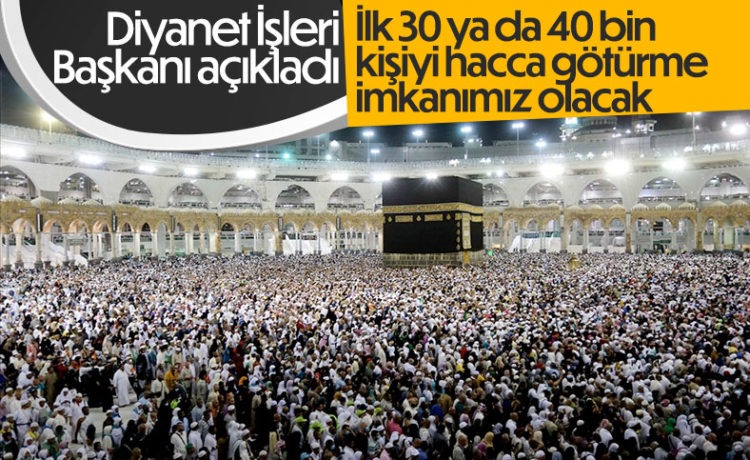 Ali Erbaş: 30 ya da 40 bin Kişiyi Hacca Götürme İmkanımız Olacak
