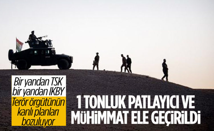 1 Ton Patlayıcı Ele Geçirildi