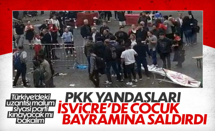 İsviçre’de Terör Örgütü PKK Yandaşları, Türk Vatandaşlarına Saldırdı