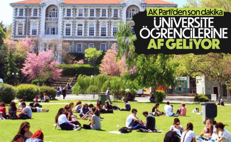 Üniversite öğrencilerine af geliyor
