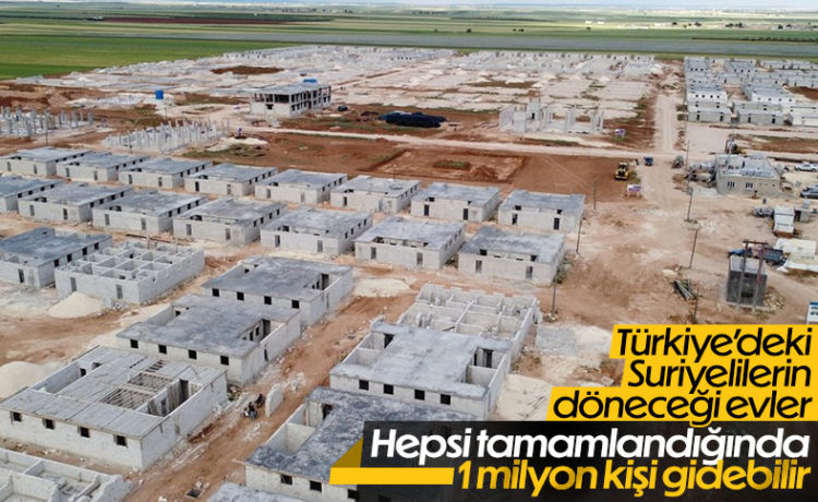 Suriye’nin Kuzeyinde Briket Evlerin İnşası Devam Ediyor