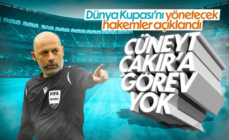 Türk Hakemlere Yer Verilmedi
