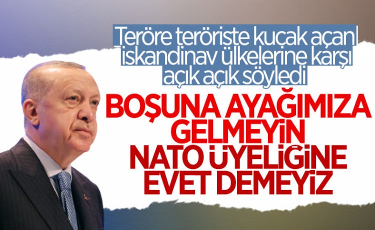 Erdoğan’dan İsveç ve Finlandiya Hakkında Açıklama