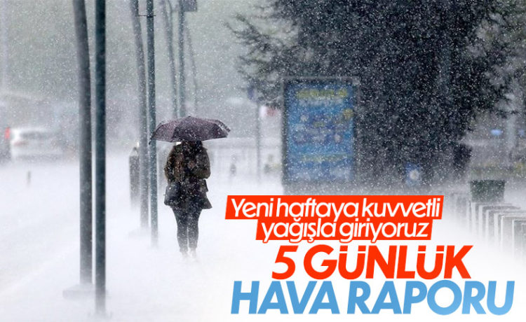 Meteoroloji’den Sağanak Uyarısı