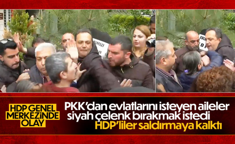 HDP Binası Önünde Siyah Çelenk Gerginliği