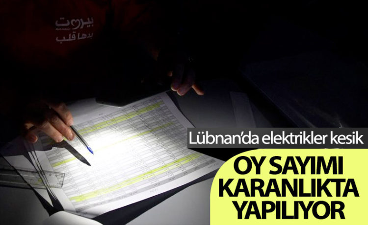 Lübnan’da Oy Sayımı, Elektrik Kesintisi Altında Yapılıyor