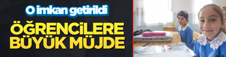 MEB’den öğrencilere büyük müjde!
