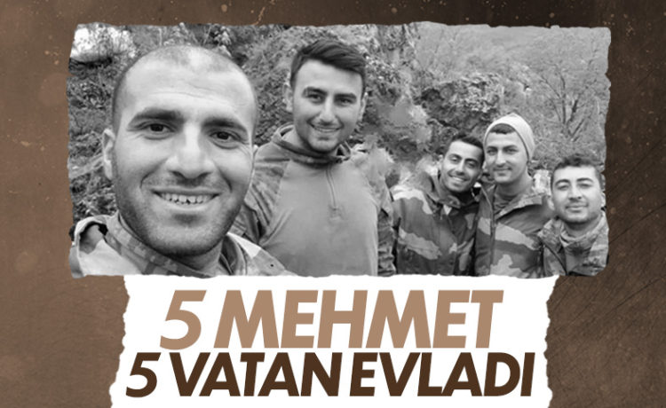 Şehitlerimiz Aynı Karede Yer Aldığı Fotoğraf