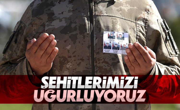 Şehit Mehmetçiklere Veda!