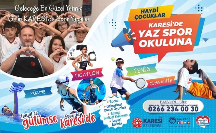 HAYDİ ÇOCUKLAR! KARESİ’DE YAZ SPOR OKULUNA…