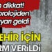 Meteoroloji 36 şehir için alarm verdi