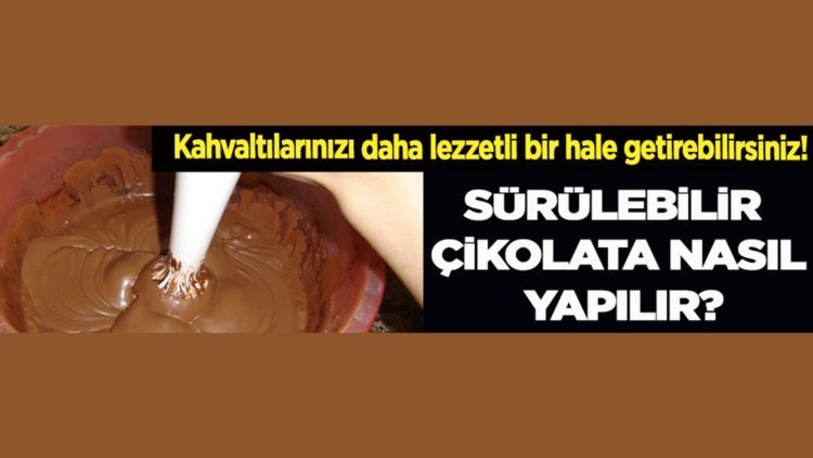 Ev yapımı kahvaltılık çikolata tarifi