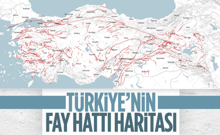 Türkiye’nin Fay Hattı Haritası