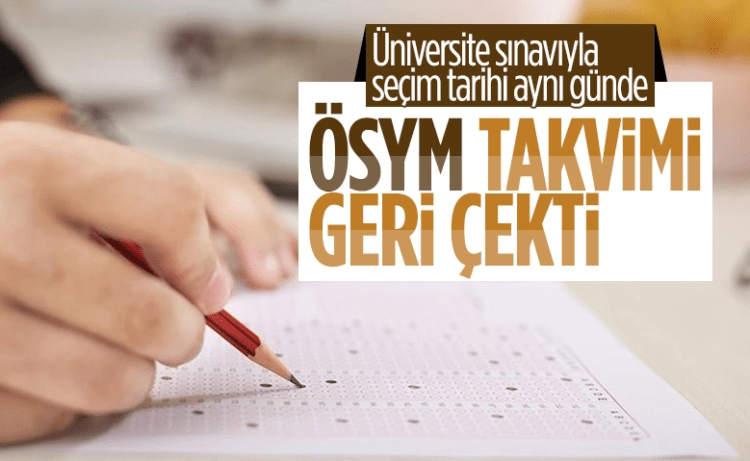 Sınav Takvimini Geri Çekti