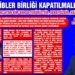 TÜRK TABİBLER BİRLİĞİ KAPATILMALIDIR!