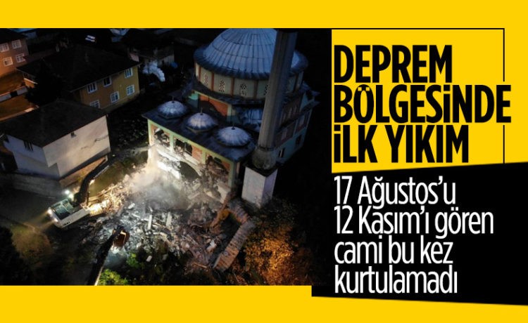 Deprem Bölgesinde İlk Yıkım