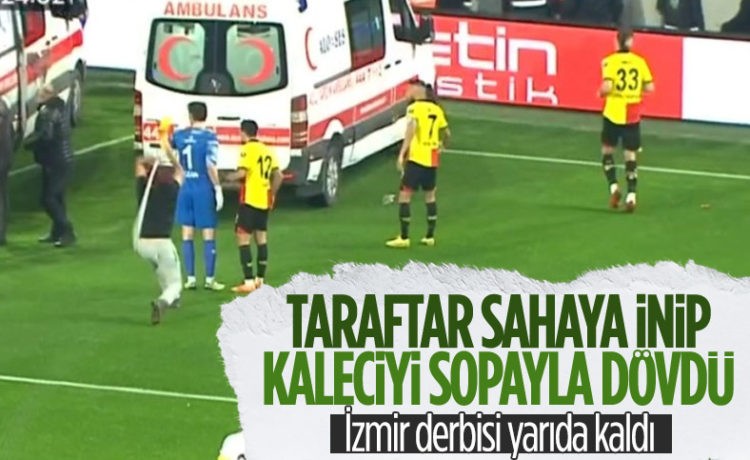 Taraftar Kaleciye Saldırdı