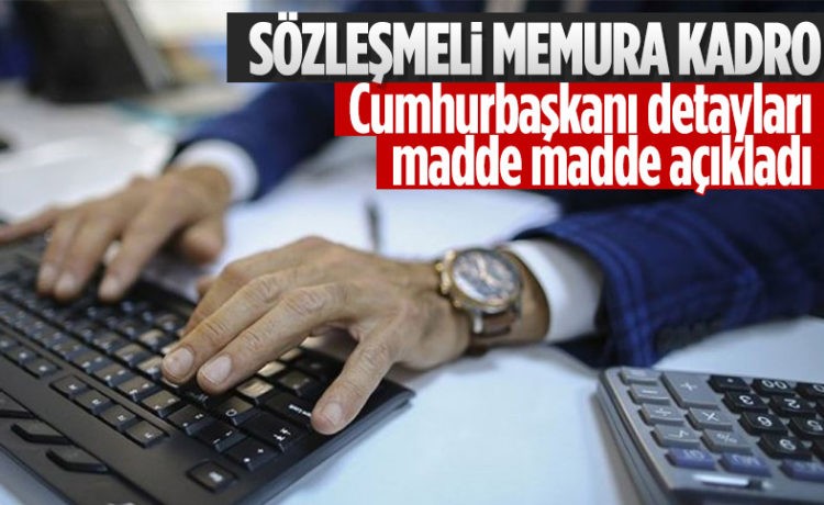 Sözleşmeli Memura Kadro Müjdesi
