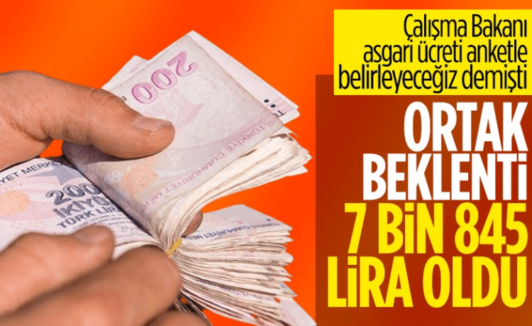 Ortak Beklenti 7 Bin 845 Oldu