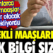 Emekli maaşlarında ilk bilgi sızdı