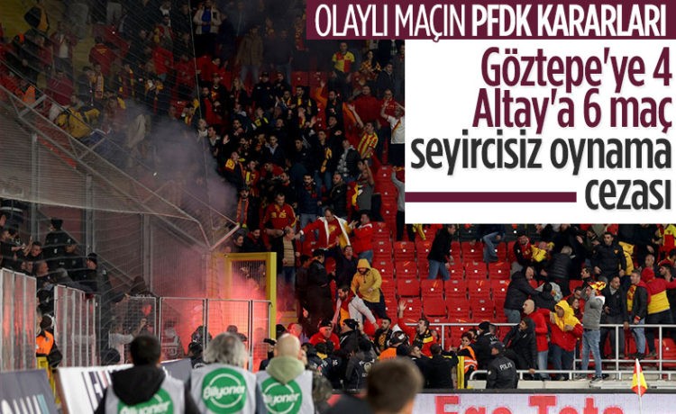 PFDK Ceza Yağdırdı