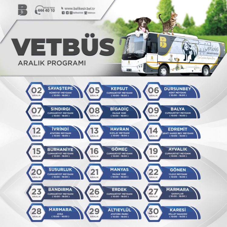 VETBÜS Aralık Yolculuğuna Savaştepe’den Başlıyor