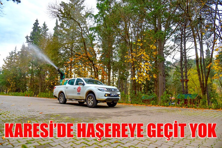 KARESİ’DE HEŞERE İLE MÜCADELE SÜRÜYOR