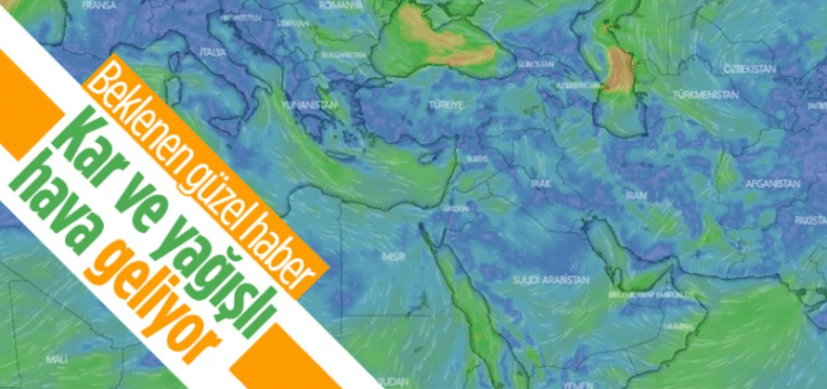 Soğuk yağışlı hava, Ocak ayı ortalarından sonra etkisini gösterecek