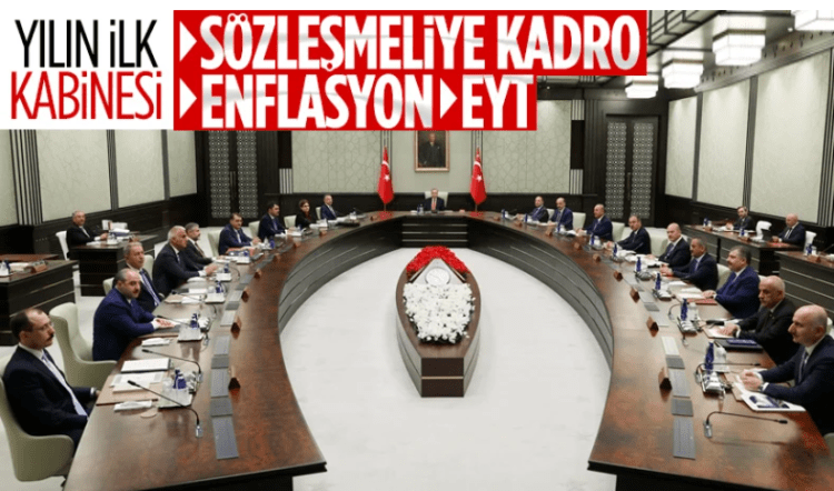 2023 yılının ilk kabine toplantısı bugün yapılacak