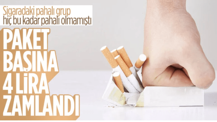 Sigara fiyatlarına zam geldi