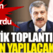 Sağlık Bakanı Fahrettin Koca duyurdu. SMA Bilim Kurulu yarın toplanıyor