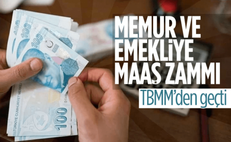 Memur ve emekli maaş artışlarını içeren kanun teklifi, TBMM’de kabul edildi