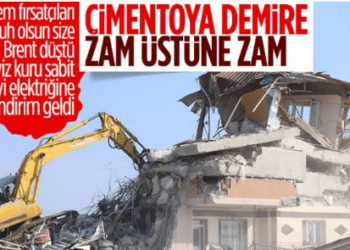 Deprem sonrası sebepsiz yere inşaat malzemelerine zam geldi