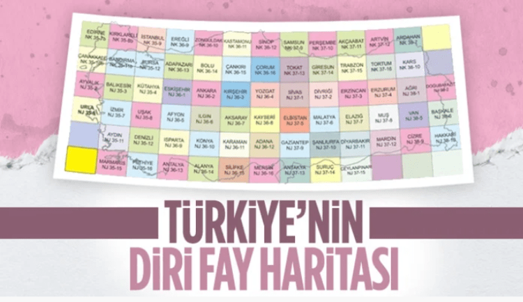 Türkiye’nin yenilenmiş diri fay haritası