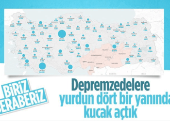 Depremlerin ardından 1.116.040 depremzede farklı illlerde misafir ediliyor
