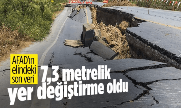 AFAD Müdürü Orhan Tatar: Yer kabuğu 7,3 metre kaydı