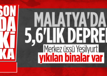 Malatya Yeşilyurt’ta 5.6 büyüklüğünde deprem