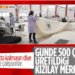 Al Jazeera, çadır üretim merkezini görüntüledi