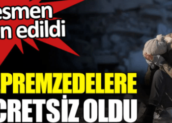 Depremzedelere ücretsiz oldu. Resmen ilan edildi