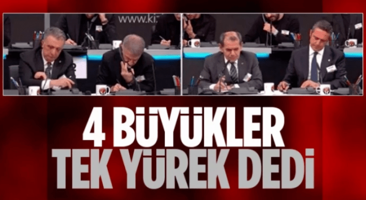 4 büyük kulüp başkanı depremzedeler için bir araya geldi