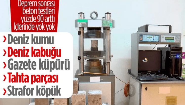 Kahramanmaraş depremleri sonrası beton testleri yüzde 90 arttı: İçinden gazete, tahta ve köpük çıkan var