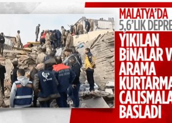 Malatya Yeşilyurt’ta 5.6 büyüklüğünde deprem
