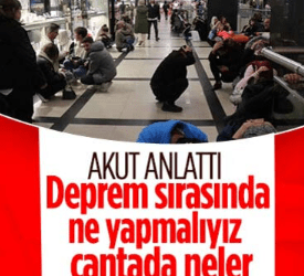 AKUT ekip lideri anlattı: Deprem anında AVM’de ve araç içerisinde ne yapılmalı