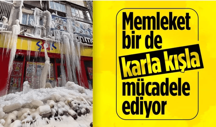 Depremle sarsılan Malatya, soğukla da mücadele ediyor